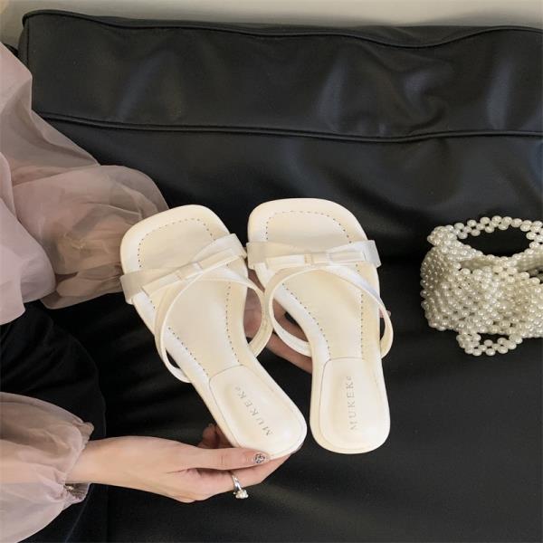 

Модная обувь Резиновые шлепанцы Женские тапочки Роскошные шлепанцы Низкий квадратный носок На танкетке Гавайские 2025 Дизайнерские Летние Мягкие Скандалы Ром 35