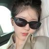 Vintage cat's eye white sunglasses women's tide UV protection Spice Girl Zhao Ruth polarized sunglasses TR