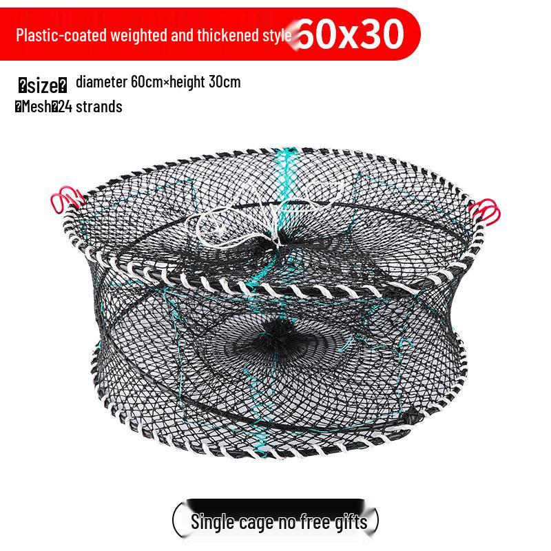 

Утолщенная складная круглая крабовая ловушка с утяжеленной пружиной для использования на море