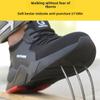 Men's All-Season Steel Toe Safety Shoes, Anti-Smash/Stab, Breathable Big G Weave, Rubber Sole