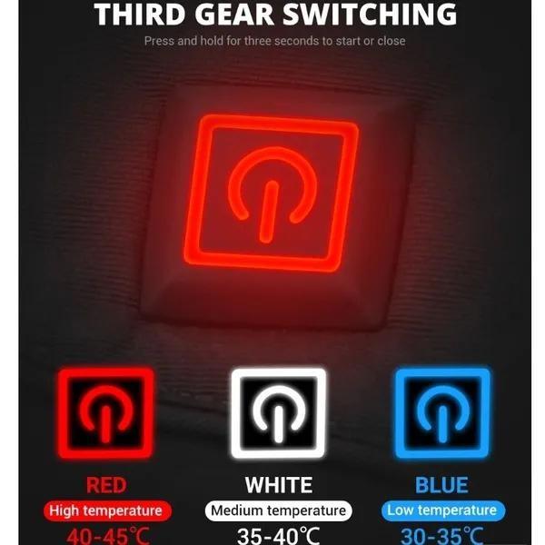 Upgrade Electric Heated Gloves Outdoor Skiing 3 Level Temperature Adjustment Winter Warm Waterproof Gloves