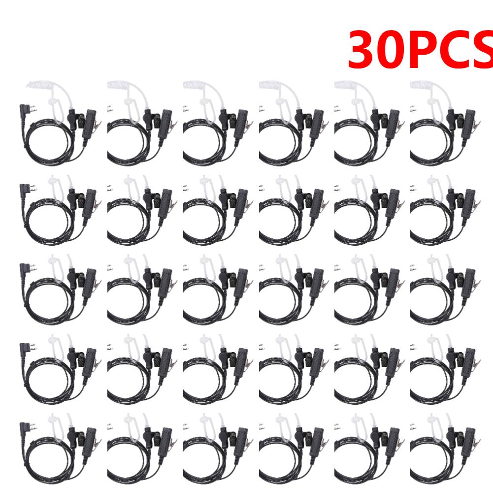 1-40 Stück 2-Pin Röhren-Ohrhörer-Headset für Motorola Funkgeräte Geräuschunterdrückendes Mikrofon für Wander-Teamwork-Überwachung