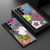 S25 Ultra Case Fashion Colorful Graffiti Stars Pattern Matte Hard Cover For Samsung Galaxy S25 Edge S24 Ultra S23 S22 Plus S21 FE Capa Funda