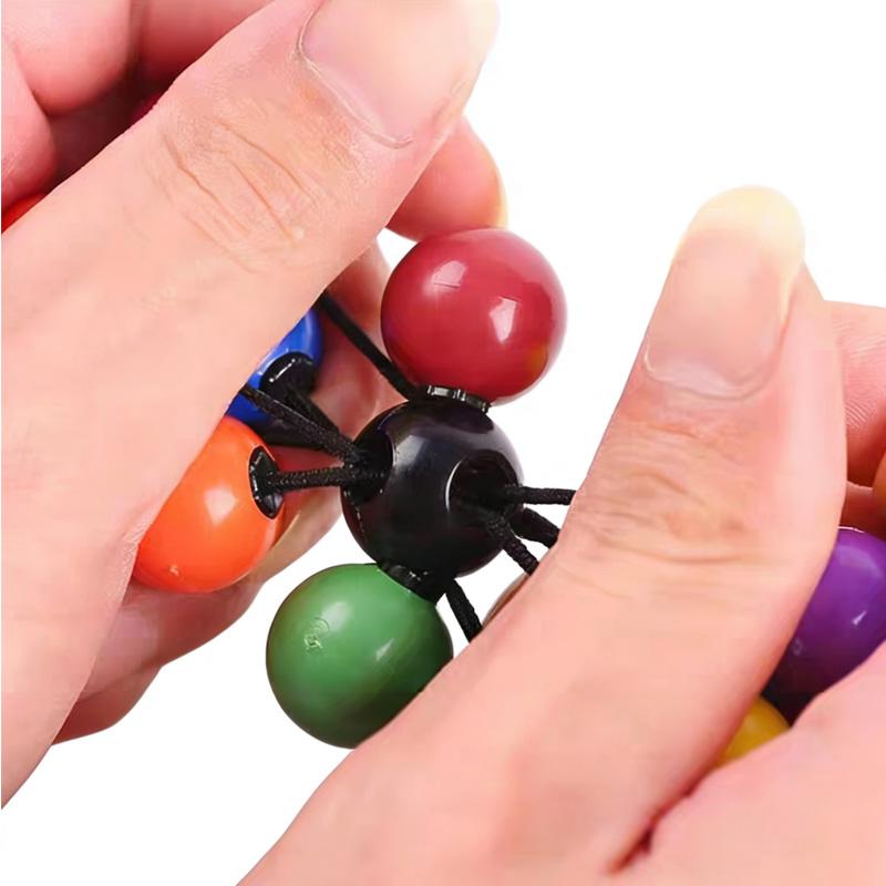Big Sensory Rainbow Balls Fidget Toys ADHD Autism Stress Relief Calm Down for Teen Kids Boys Girls Easter Basket Stuffers Gifts