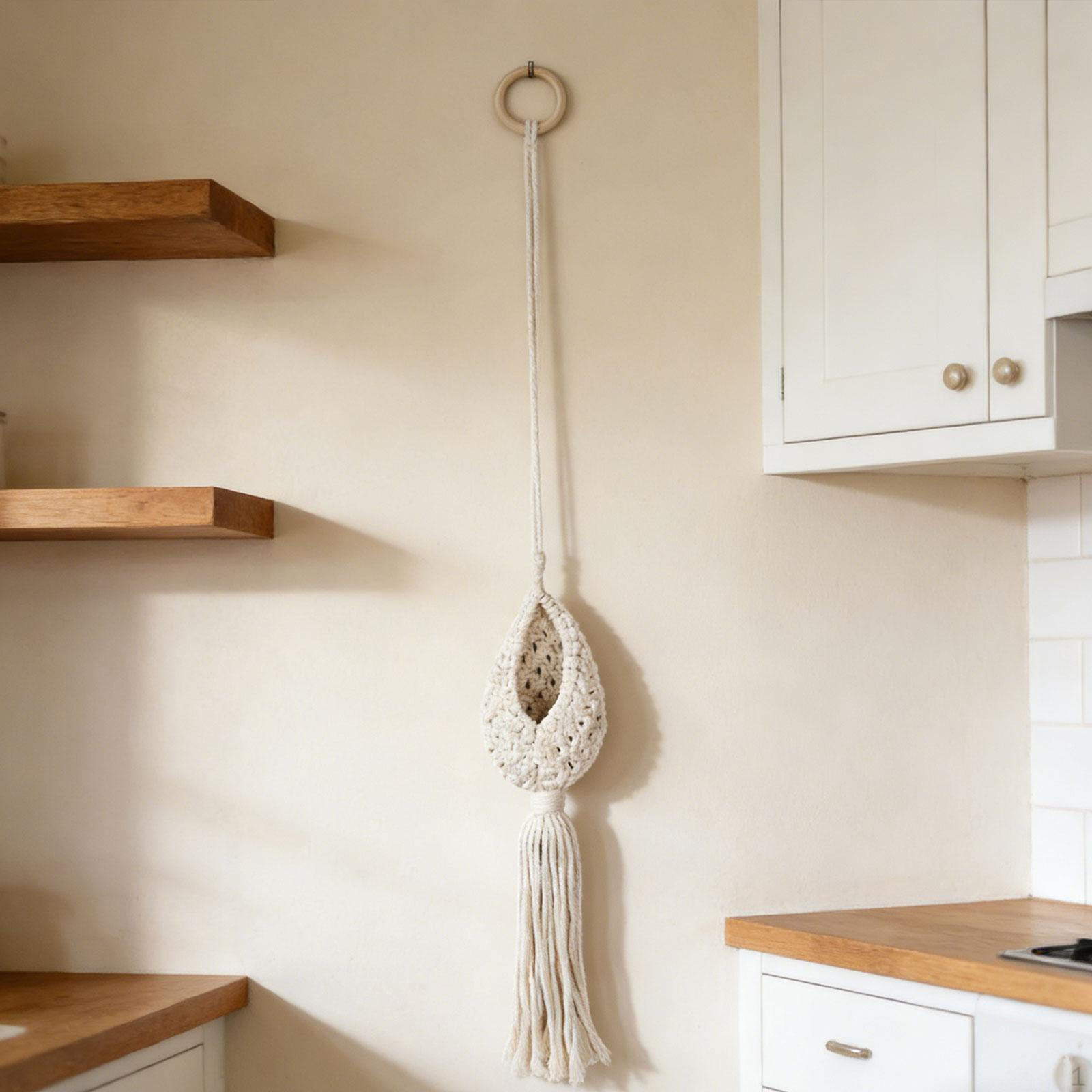 Decorative Macrame Pot Hanger, Indoor Hanging Planter Basket