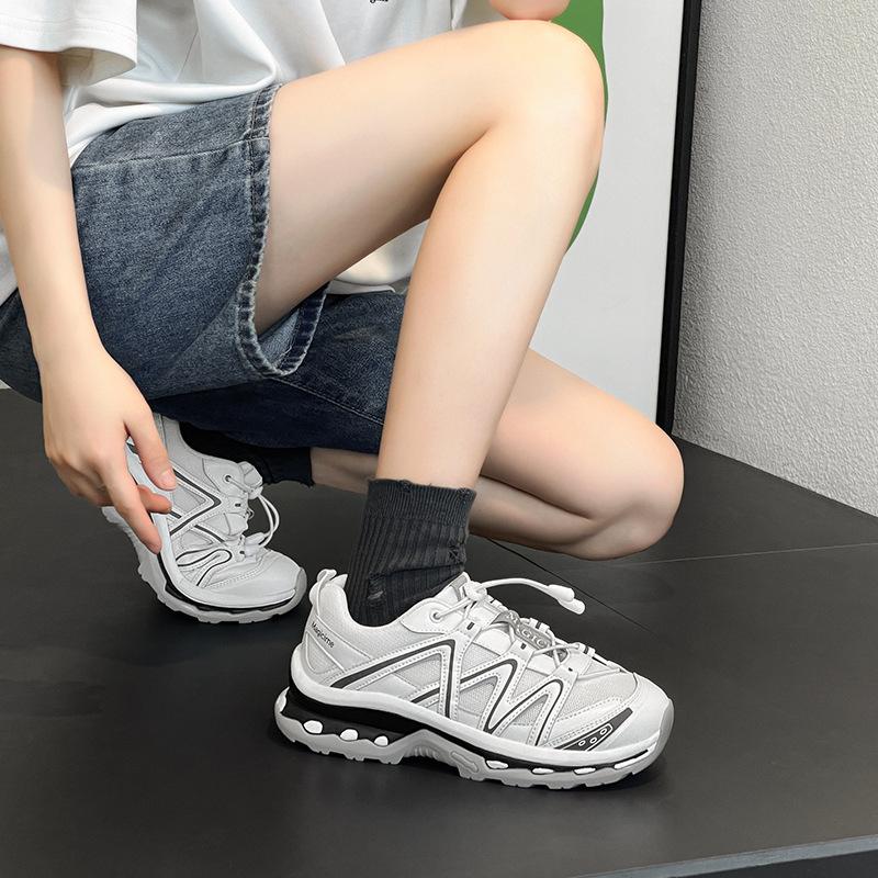 Augustine Sports Dad Shoes Women's 2025 Summer New Retro Hong Kong Style Light Casual Shoes Platform Running Shoes