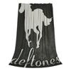 Flannel Throw Blanket Vintage Deftones Metal Band White Pony Album Warm Plush Blankets Soft Bedding for Living room Picnic Sofa