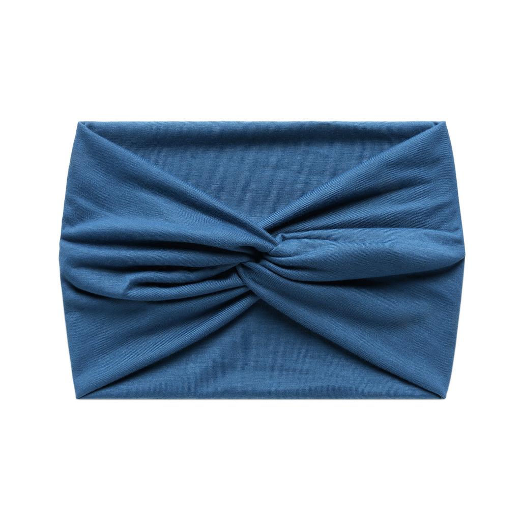 Faixa de Cabelo Esportiva Elástica Cruzada Cor Sólida Versão Larga 18cm Feminina Antiperspirante Absorvente de Suor Acessórios de Cabelo