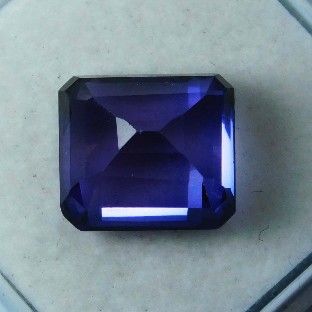 Natural Purple Tanzanite Loose Gemstone 10.80 Ct Emerald Cut for Jewelry Making and Gem Collections