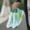 Full Palm Air Cushion Spring and Autumn Flying Weaving Mesh Lace-up Size Shoes Ins Running Shoes Student Shoes