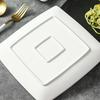 Tableware and Plates White High-end Western Style Salad Steak Plate Beef Plate Ceramic Pasta Flat Plates  Kitchen Dinner Plates