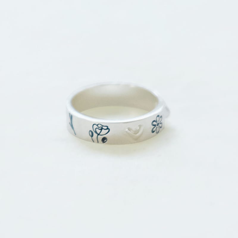 Pinaf Plant Heart Ring