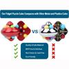 Aluminum EDC Orbit Ball, Fidget Toy Magic Cube Puzzle Rainbow Puzzle Ball, Brain Teaser Puzzle Infinity Cube for Relieve Stress Anxiety ADHD OCD