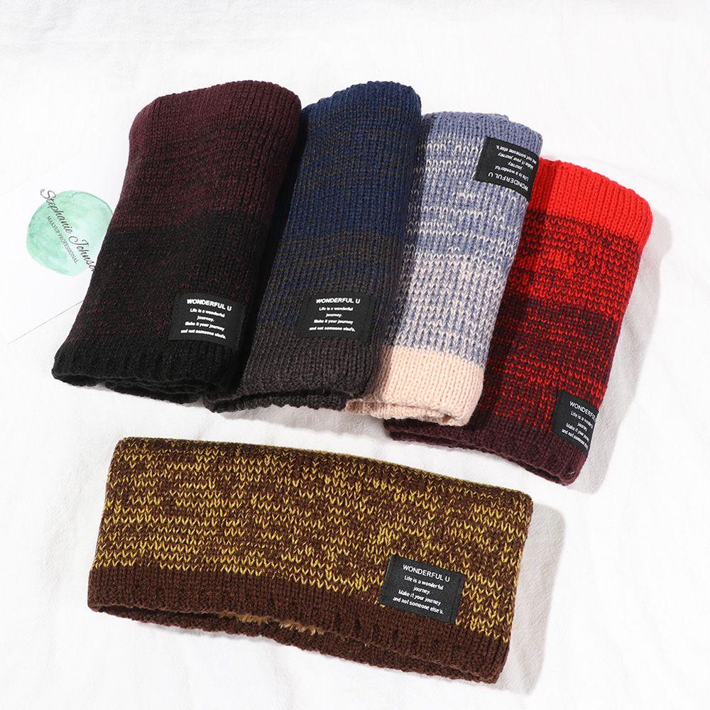Winter Necks Warmer Plus Velvet Knitted Ring Scarf Neckerchief Collar