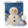 Weihnachts-Schneemann Perlenmalerei Kunst Malset Handgemachtes DIY Heimdekoration Malerei