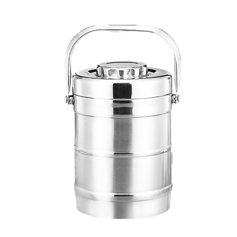 Двухъярусный термоланч-бокс из нержавеющей стали Xiyijia - Китайский стиль, вакуумная изоляция