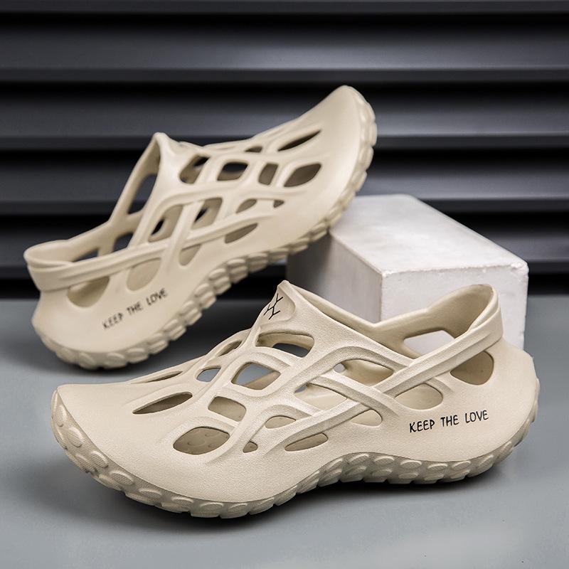 Zoccoli da Uomo Taglie Forti Traspiranti a Punta Chiusa Slip-On per Spiaggia e Fiume 2025