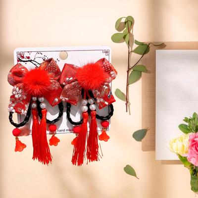 Chińskie Spinki do Włosów Chinoiserie Spinki Ozdoba do Ubrania Dorośli Dzieci Nakrycie Głowy