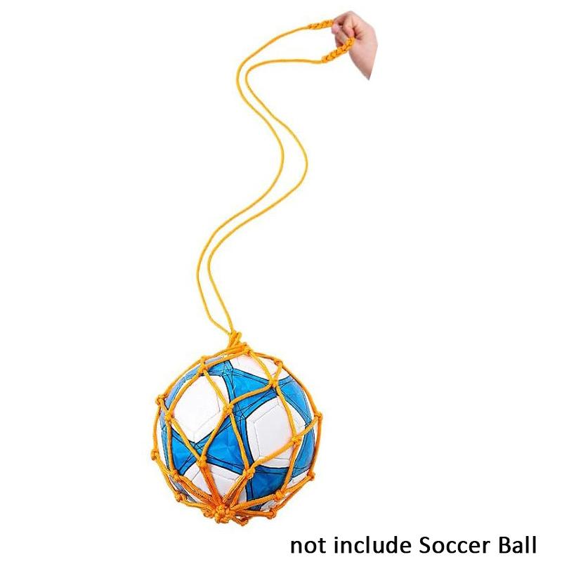 1Pc Youth Football Self Trainer Kick Net Pocket Professional Outdoor Sport Nylon Bag Basketball Soccer Ball Bag Mesh Carry Bag