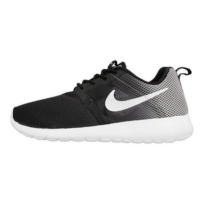 Roshe One Flight Sports Color Block Non-Slip Shock Absorbing Durable Low Top Kids Running Shoes Kids Sneaker Black Gray 705485-001