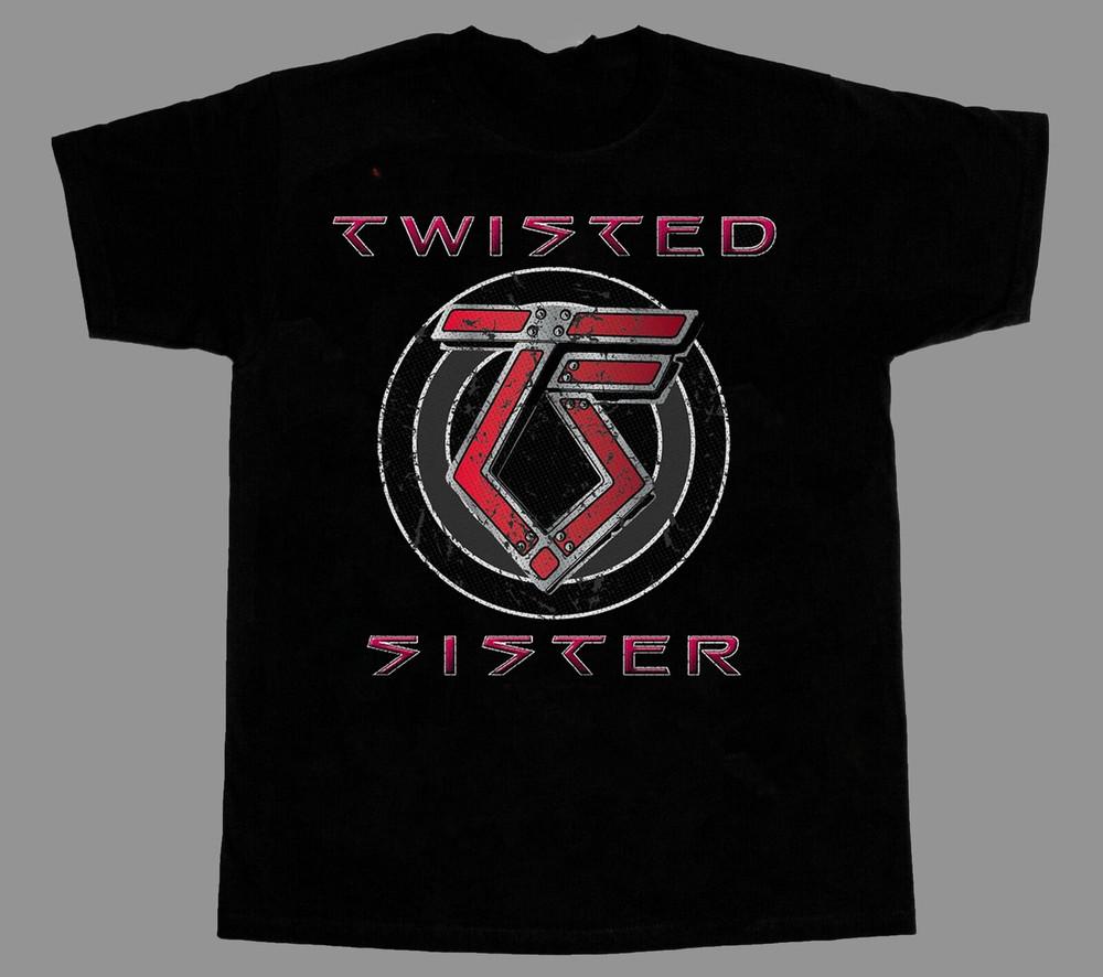 

Rare Twisted Sister Band Short Sleeve Hip Hop Black All Size Men T-Shirt Unisex T-Shirt XXL