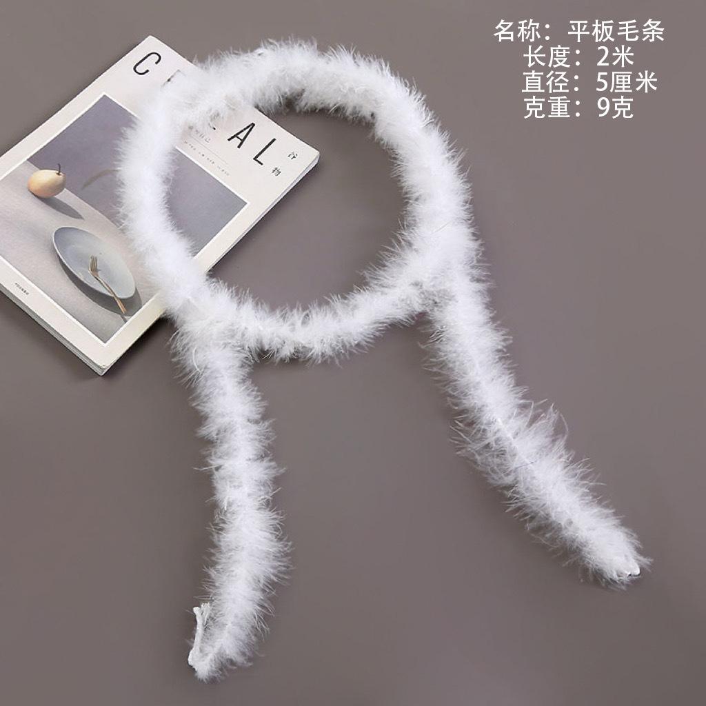White Turkey Top Ostrich Feather Strips DIY Handmade Accessories Crafts Decorative Feather Materials