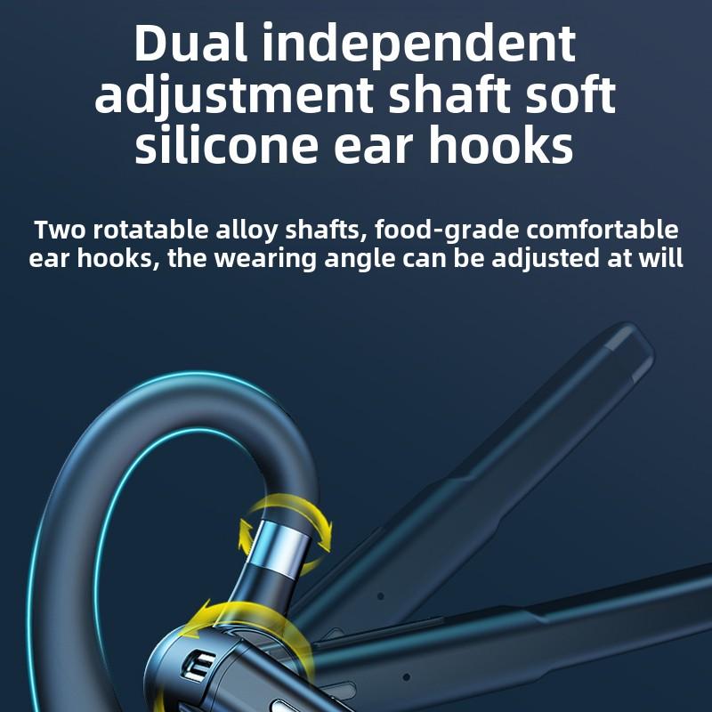 Bluetooth Ohrhörer Einzelohr Kabellos Autoanruf Geräuschunterdrückung Ohrhänger Business Universell Ultralange Lebensdauer