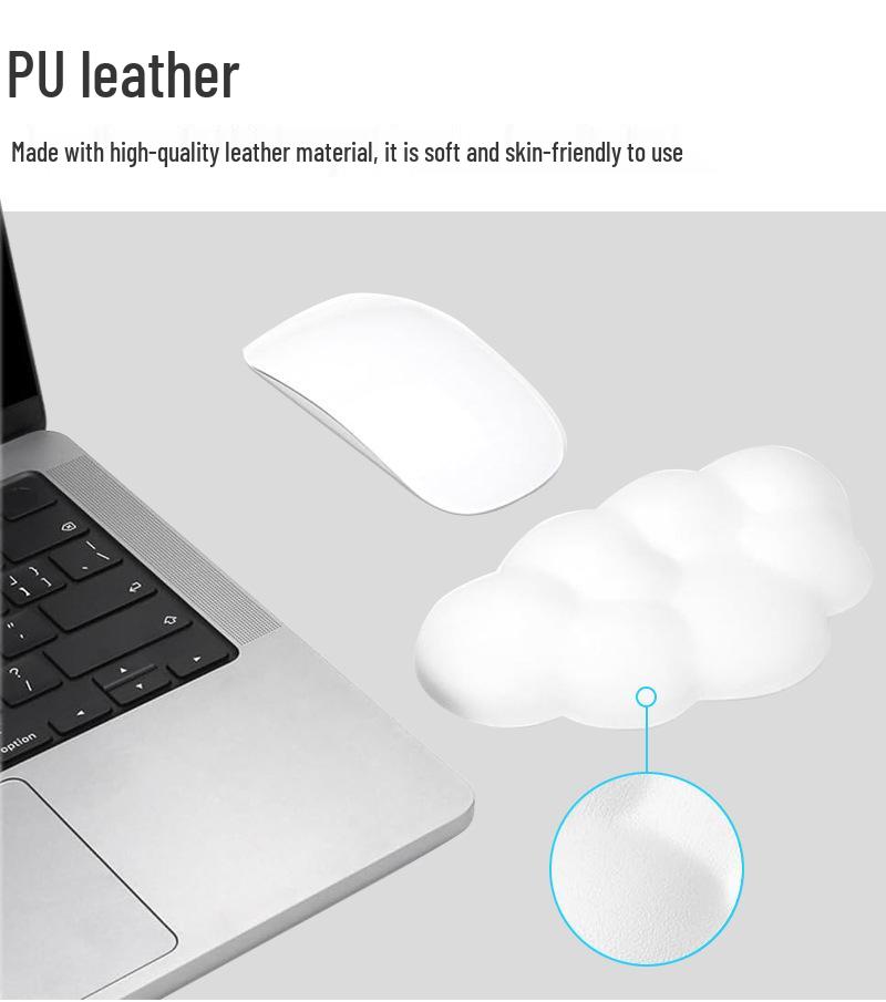 Ultra-Soft Memory Foam Cloud Keyboard Wrist Rest - Non-Slip Desktop Hand Support for Girls.