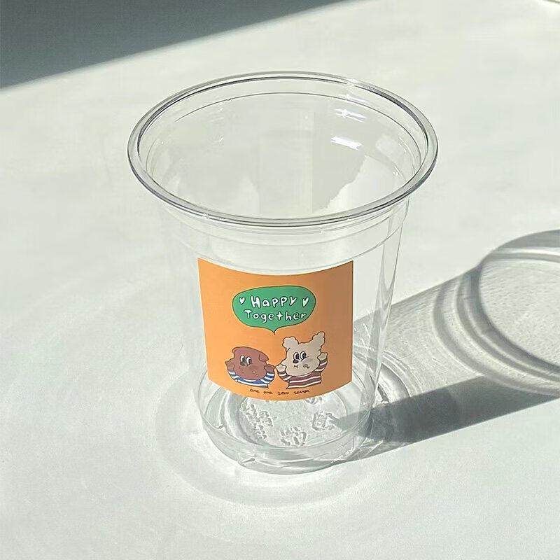Qiwei Plastic Disposable Cold Drink Cup with Lid