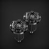 1 Pair Motorcycle Handlebar Plugs High Low Temperature Resistance Waterproof Non-slip Aluminum Alloy Handlebar Caps End Caps for Motorbike