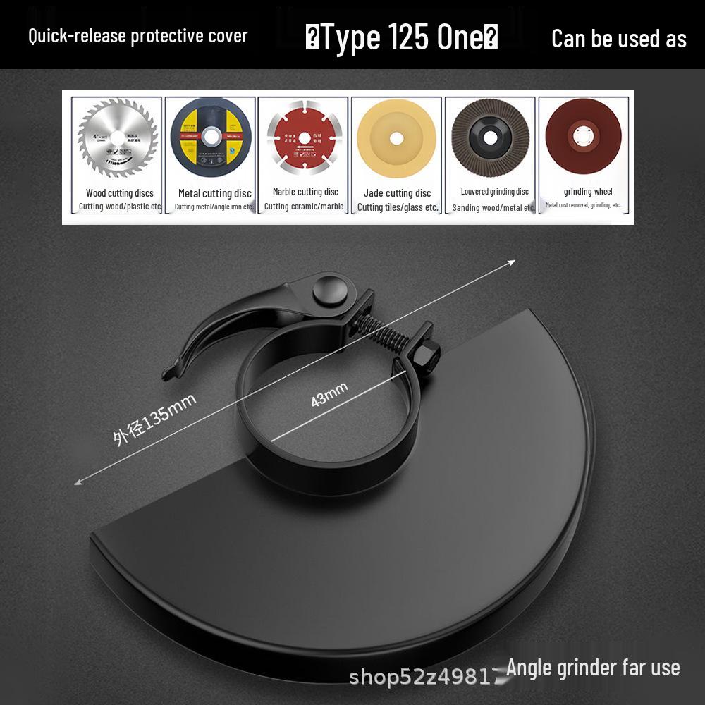 Thickened Dustproof Protective Cover for 100/115/125 Angle Grinder Wheels.