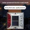 Solar Powered Solar Road Stud Light Outdoor Lighting Portable Traffic Marker Light Durable Square Shape LED Ground Light Highway