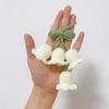 Hanging Decors Cute Bellflower Ornament for Backpacks Keychains Knitted Pendant