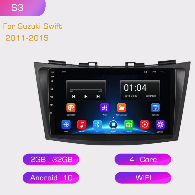 2din 8G+128G Android 10 Car Radio Multimedia Player Carplay Auto GPS Navigation NO DVD For Suzuki Swift 4 2011-2015