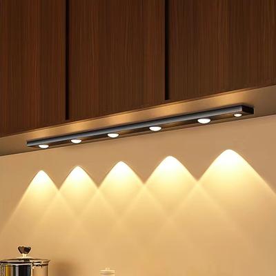 Schranklicht, USB-aufladbarer Bewegungssensor, ultradünne LED-Lampe für Küchenschrank-Schrankdekorationsbeleuchtung, 20 cm/30 cm/40 cm