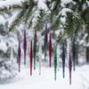12Pcs Shatterproof Christmas Icicle Pendants Set Hanging Icicle Decorations  Xmas Tree