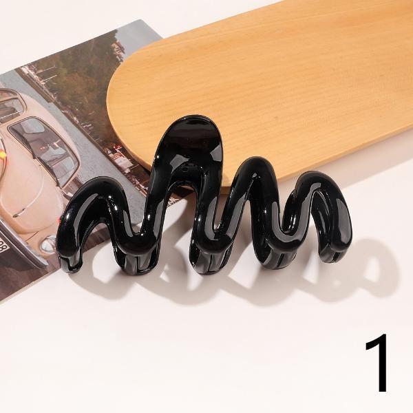 Fashion High Ponytail Hair Clip Pure Color ABS Shark Hair Claw Women Back Head Frosted Girl Hairpin Anti-sagging Hairstyle