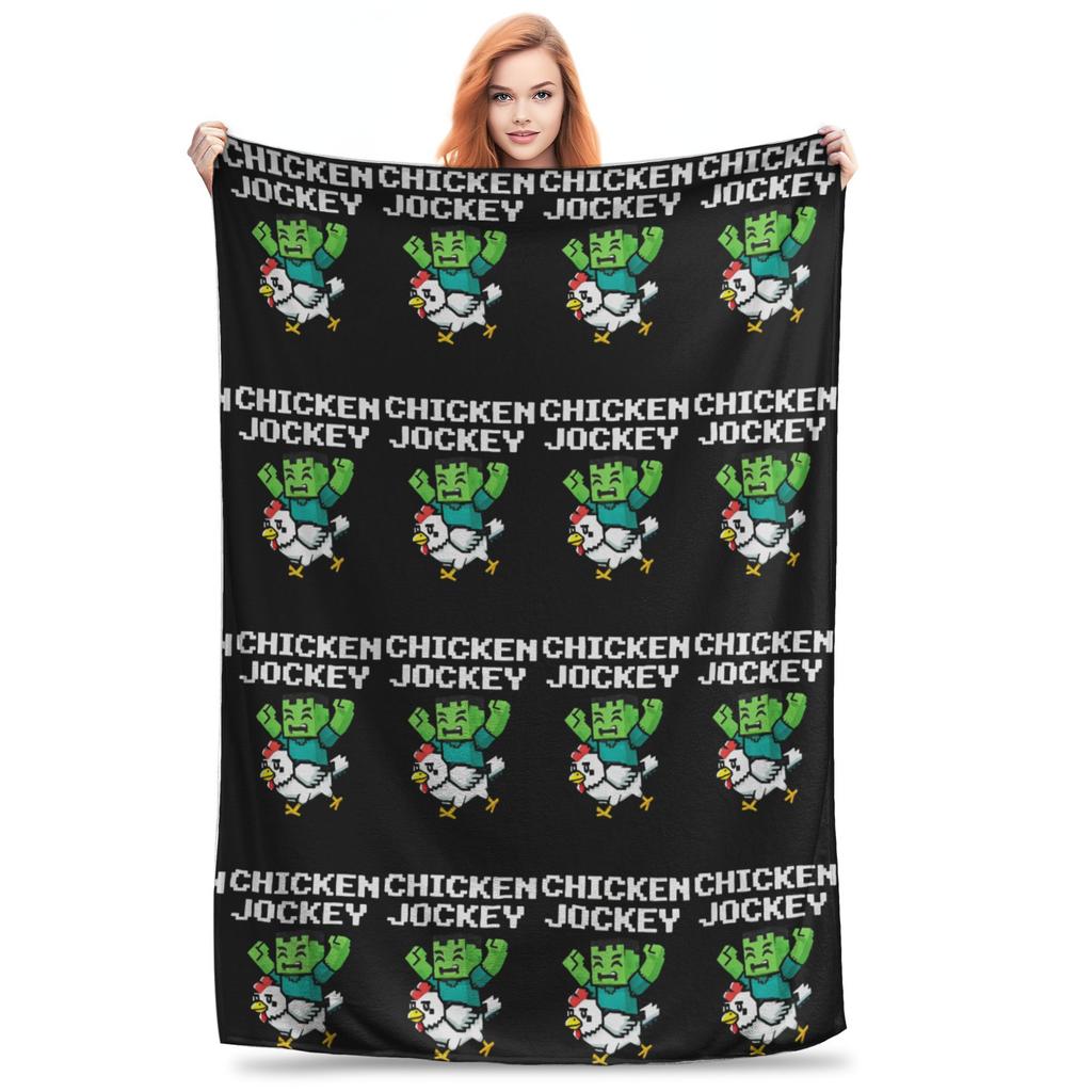 Chicken Jockey Blankets  Fuzzy Awesome Soft Throw Blankets for Home All Season