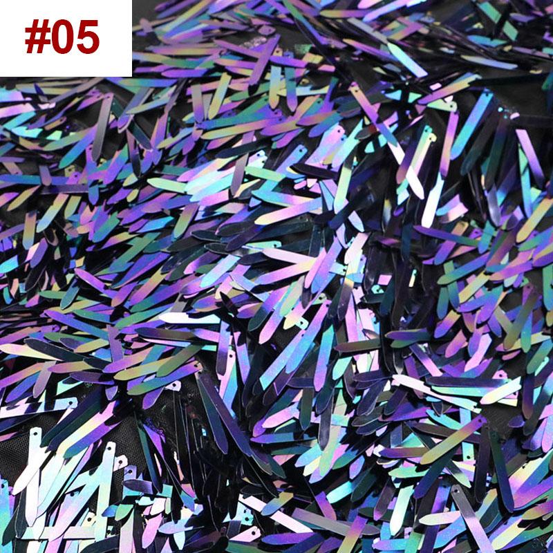 50*130cm Sequins Silver Iridescent Sword Shape 4cm Long Spike Mesh Fabric For Diy Sewing Stage Performance Costume Dress
