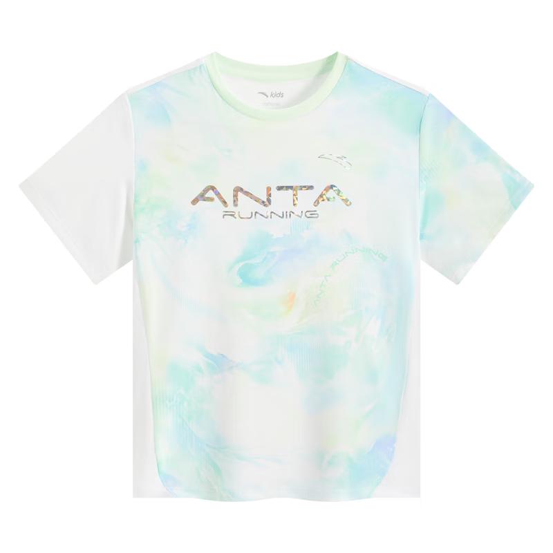 

Anta Kids Boys 2025 Summer Cooling Knit Sports T-Shirt 130