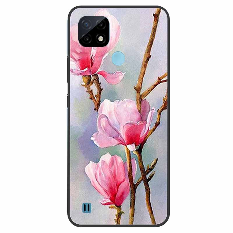 Pro Realme C21 Pouzdro Nárazuvzdorné Měkký silikon TPU Zadní kryt Pro Realme C31 C21Y C25S C25 Pouzdra na telefony Realme C21 C31 Roztomilý kreslený