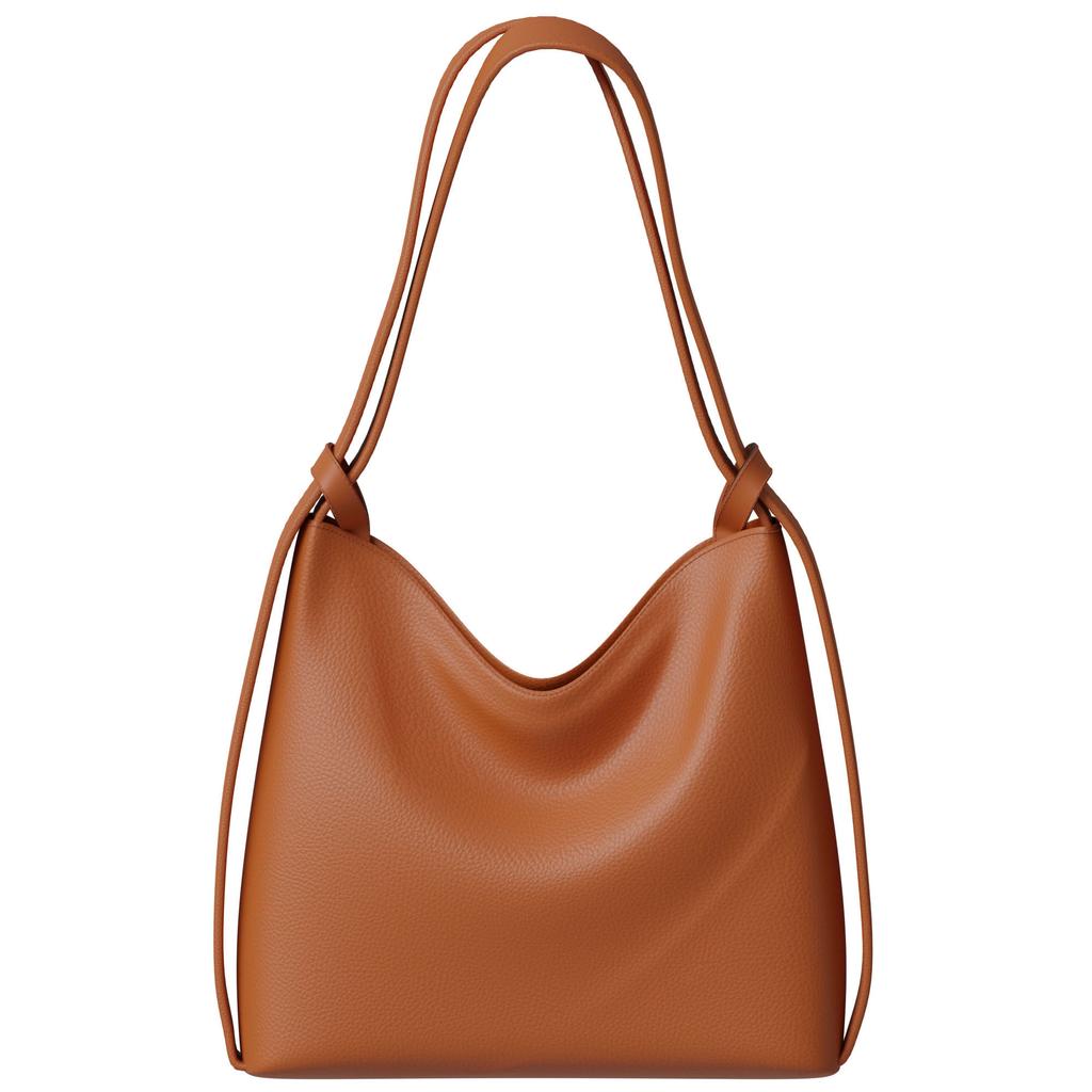 Elegante Damen Schultertasche mit Rucksackfunktion