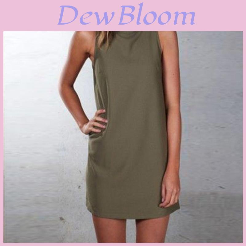New Women Summer Sexy Party Dress Elegant Sleeveless Turtleneck Mini Dress For Casual Events