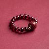 PANJBJ 925 Sterling Silve Multicolour Bead Ring for Women Pearl Elastic Sweet Romantic Design Jewelry Gift Dropshipping