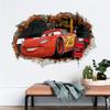 3D Cartoon Lightning McQueen  Wall Stickers For Kid's Room Kindergarten Bedroom Living Room Diy Wall Decoration