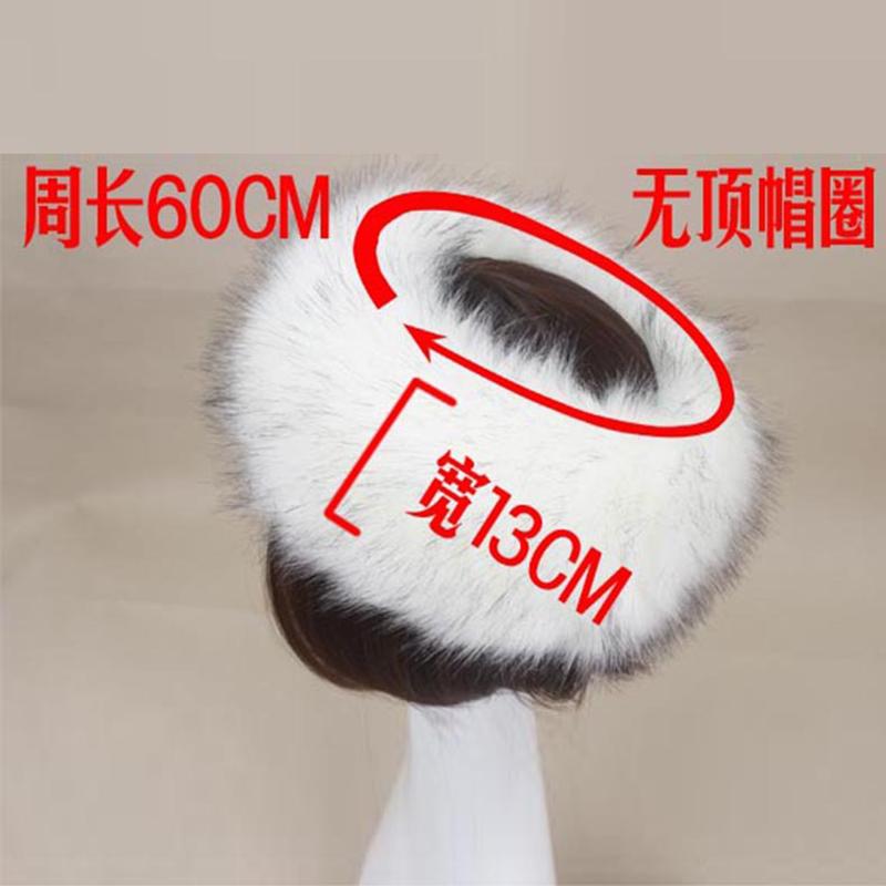 3pcs/Set Women Winter Faux Fox Fur Headband Hats Cuffs Fashion Warmth Female Wrist Sleeve Gloves Faux Fur Cap Russian Style