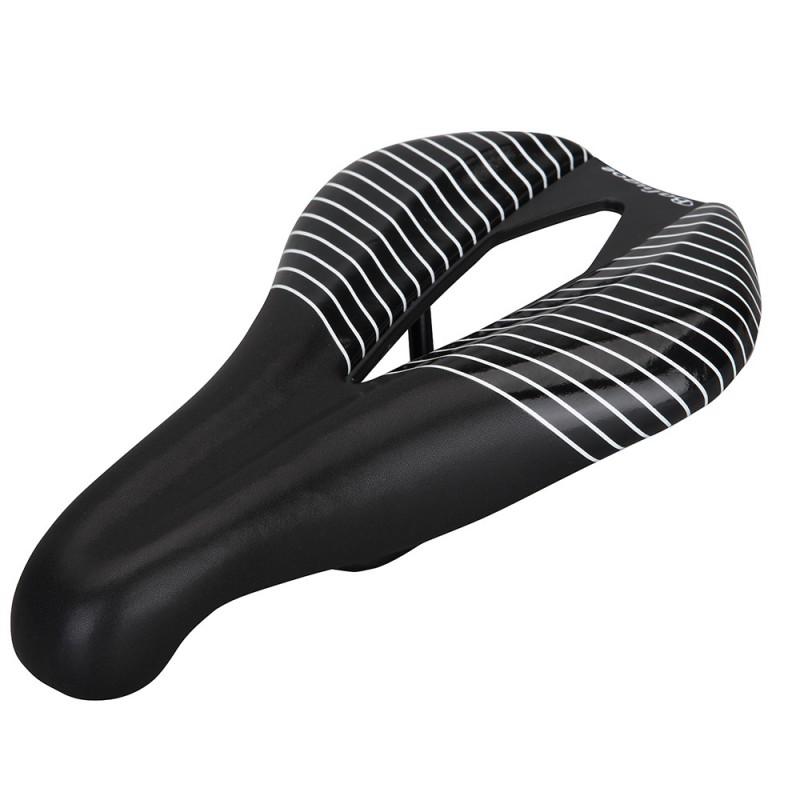 BALUGOE Wide Comfort Bicycle Saddle Road Mountain Bikes Nylon Fiber Padding Unisex Cycling Seat