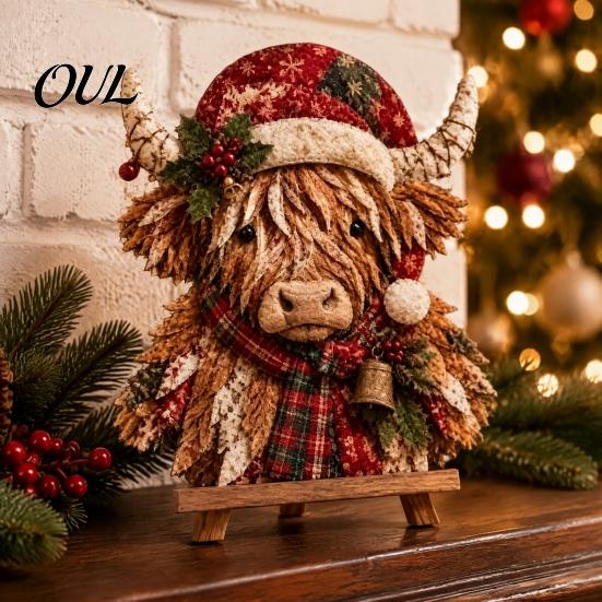 Vánoční patchwork látka DIY Decor Kit Sada, Santa Sněhulák Strom Řemeslné sady pro domov Vintage sváteční šití pro dospělé, Projekty v ručně vyráběném stylu