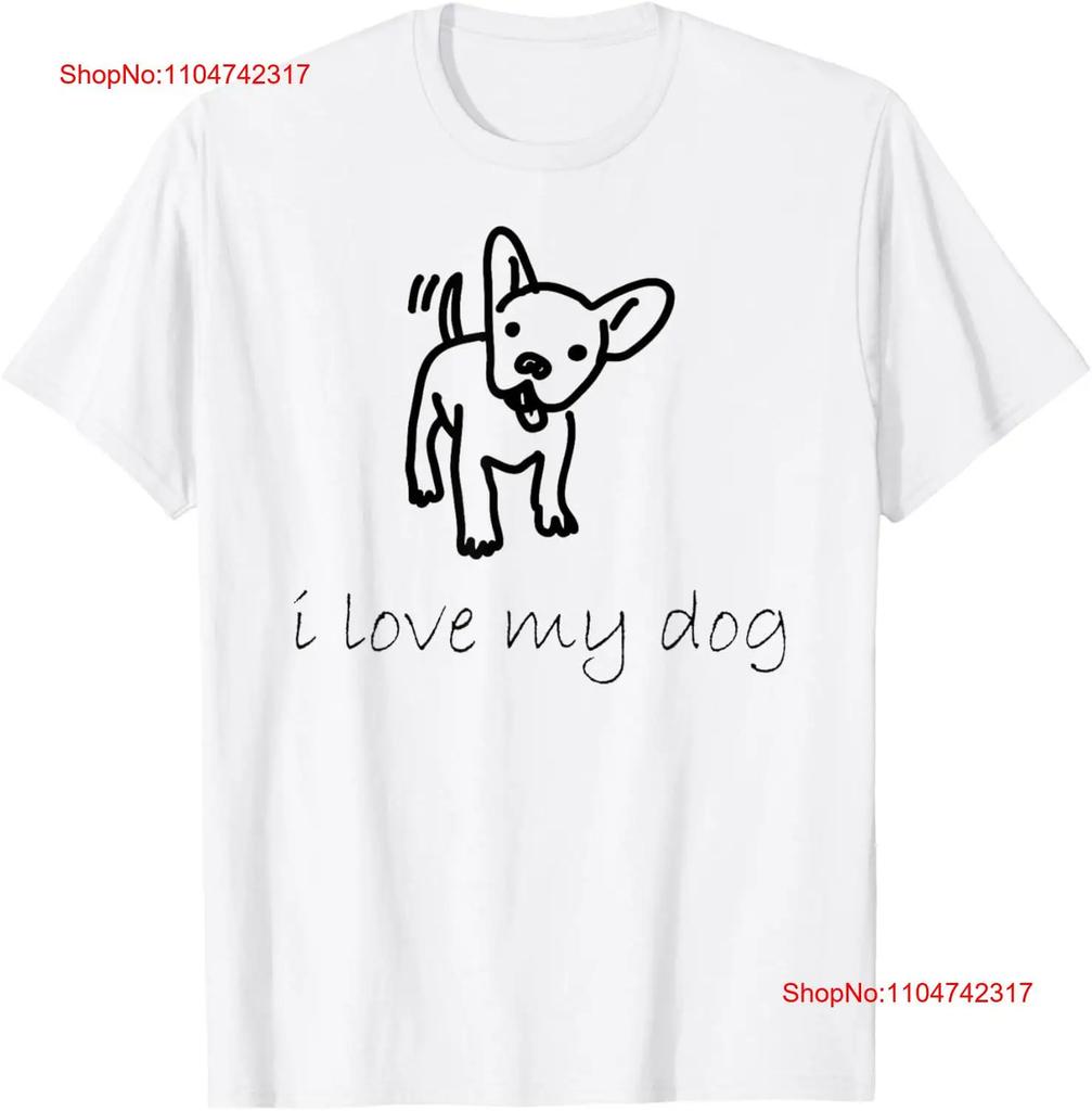 I Love My Dog T Shirt vintage Washed Versatile streetwear fashion Top For Everyday Wear Stylish Soft Stretched graphic