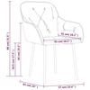 VidaXL 2x Chaises de Salle à Manger Sièges de Cuisine Fauteuils de Salle à Manger Chaises à Dîner Meubles de Cuisine 344844